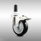 Service Caster 4 Inch 316SS Black Poly Swivel 1-1/8 Inch Expanding Stem Caster Lock Brake SCC SCC-SS316TTLEX20S414-PPUB-BLK-118 - alternate 1